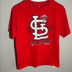 Majestic Red National League Champions Kids Tee